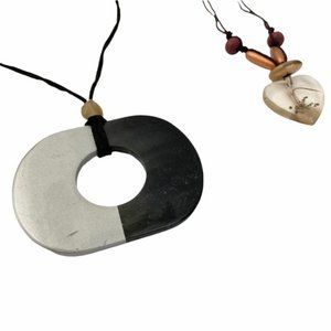 Contemporary Design Necklace Bundle of 2